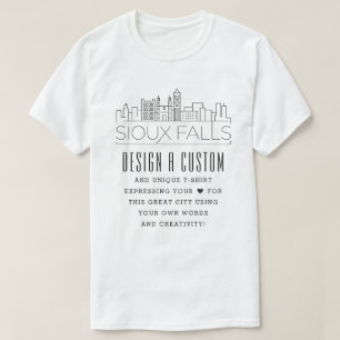 スー族のカスタム滝を作成します。ダコタテメド Tシャツ