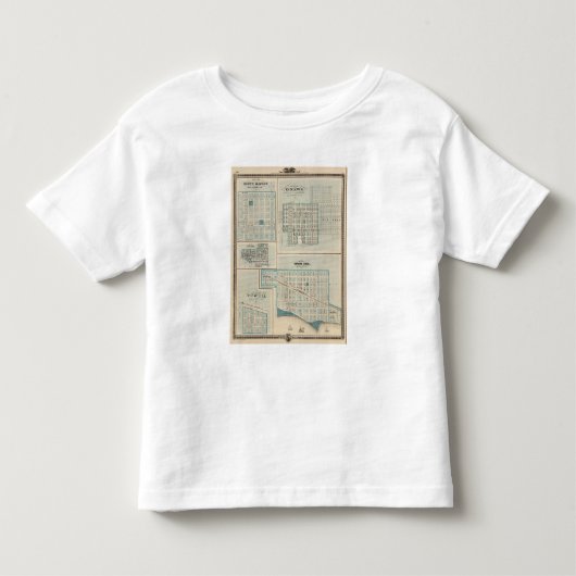 スー族の急流、Onawaのstorm湖、Newellの計画 トドラーTシャツ (正面)