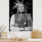 スー族の戦士アイアンホワイトマンc.1900 ポスター (キッチン)