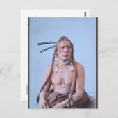 スー族の戦士（1890年頃） ポストカード (正面/裏面)