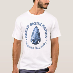 スー族の素晴らしい国家(矢じり) Tシャツ