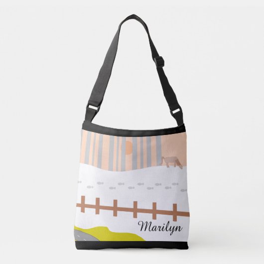 スー族への道滝: クロスボディバッグ (正面)