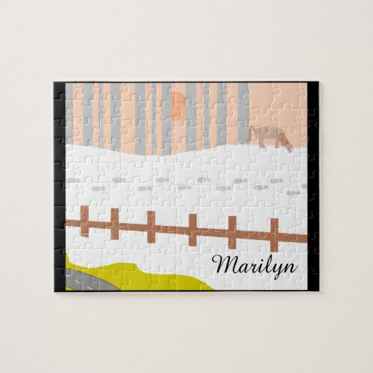 スー族への道滝: ジグソーパズル (横)