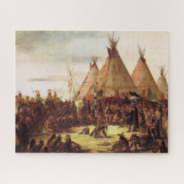 スー族戦争評議会のティピー ジョージ・カトリン 1850年頃 ジグソーパズル