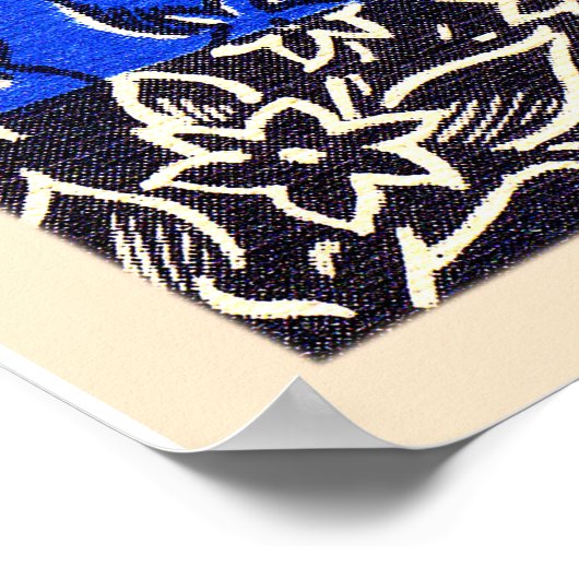 スー滝サウスダコタSD大文字葉書 ポスター (角)