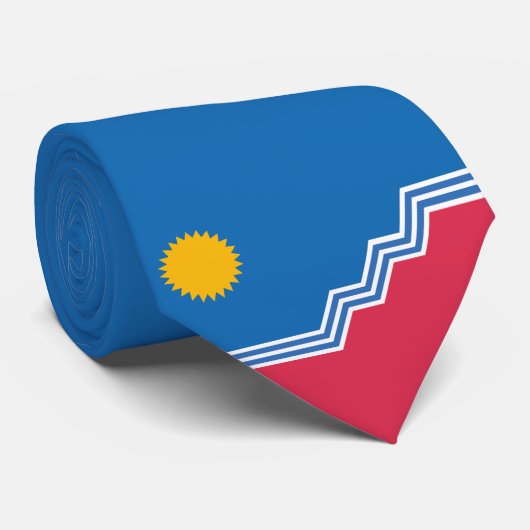スー滝国旗（ノースダコタ） ネクタイ (ロール)