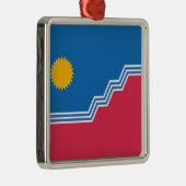 スー滝国旗(ノースダコタ) メタルオーナメント (右)
