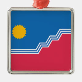 スー滝国旗（ノースダコタ） メタルオーナメント