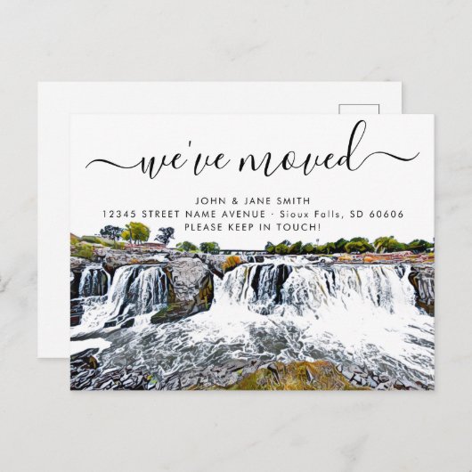 スー滝滝の引越し案内はがき 案内ポストカード (正面/裏面)