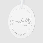 スー滝、サウスダコタSD旅行統一された州 オーナメント (正面)