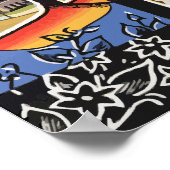 スー秋サウスダコタからの挨拶ヴィンテージ ポスター (角)