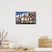 スー秋サウスダコタからの挨拶ヴィンテージ ポスター (キッチン)