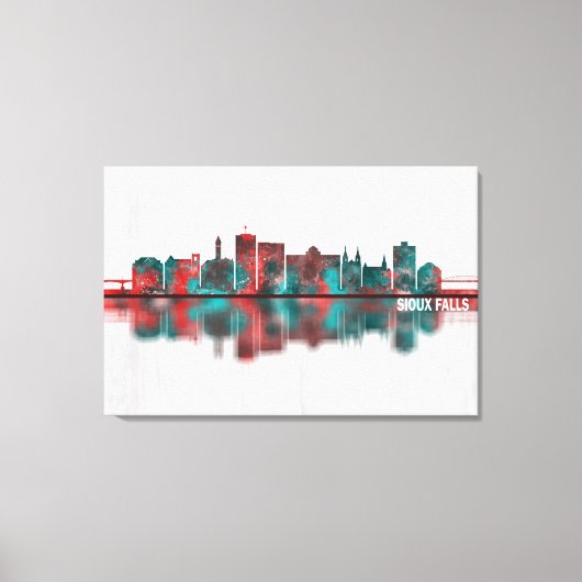 スー秋サウスダコタスカイライン キャンバスプリント (正面)