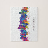 スー秋サウスダコタスカイライン ジグソーパズル (縦)