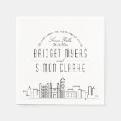 スー秋デコスカイライン |の結婚イベント スタンダードカクテルナプキン (正面)