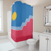 スー秋州旗(サウスダコタ) シャワーカーテン (インサイチュ)