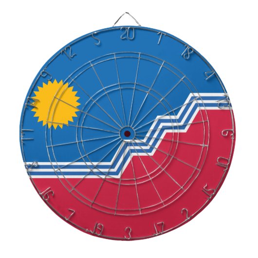 スー秋州旗(サウスダコタ) ダーツボード (正面)