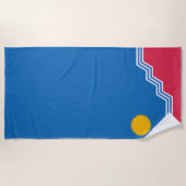 スー秋州旗(サウスダコタ) ビーチタオル (正面)