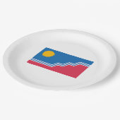 スー秋州旗（サウスダコタ） ペーパープレート (アングル)