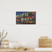 スー秋、サウスダコタ州 – ラージレターシーン ポスター (キッチン)