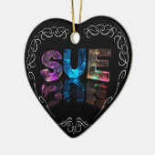 スー- 3Dの一流のスーはつきます(写真) セラミックオーナメント (左)