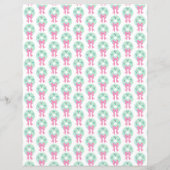 スーWeidlich著クリスマスのリースのクリスマスの紙 (裏面)