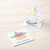 スーWeidlich著ジングルベルのコースター スクエアペーパーコースター (インサイチュ)