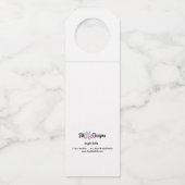 スーWeidlich著ジングルベルのボトルのラベル ボトルネックタグ (裏面)