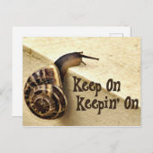 ス保タイル付き勇気付けられる引用文上での保持 ポストカード (正面/裏面)