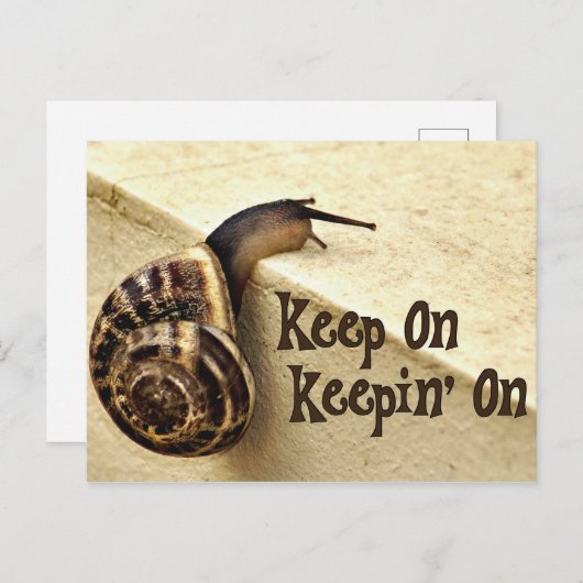 ス保タイル付き勇気付けられる引用文上での保持 ポストカード (正面/裏面)