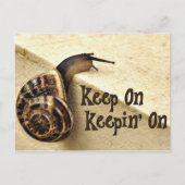 ス保タイル付き勇気付けられる引用文上での保持 ポストカード (正面)