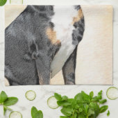 ス素晴らしイス·マウンテン·ドッグ絵画ズ-オリジナル·アート キッチンタオル (折り畳み)