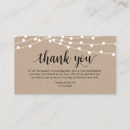 ス素朴クリプト、ストリングラ結婚イト、'S Thank you エンクロージャーカード