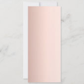 ス結婚パンパスグラスバラ写真サンキューカード 招待状 (裏面)