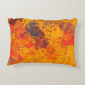 ス芸術的ケッチマテリアル抽象芸術幾何学模様 アクセントクッション (裏面)