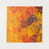 ス芸術的ケッチマテリアル抽象芸術幾何学模様 タペストリー (正面(横))