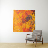 ス芸術的ケッチマテリアル抽象芸術幾何学模様 タペストリー (インサイチュ(横))