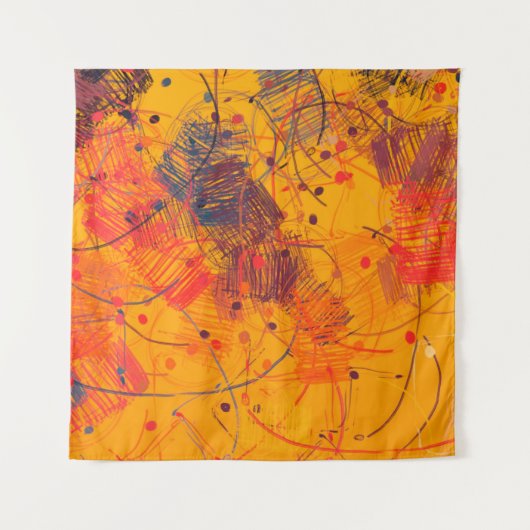 ス芸術的ケッチマテリアル抽象芸術幾何学模様 タペストリー (正面)