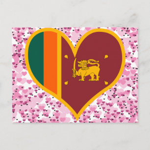 ス買リランカ国旗 ポストカード