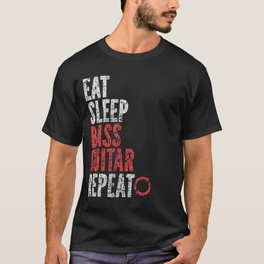 ス食べプギターのリピート Tシャツ (正面)