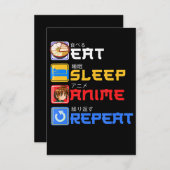 ス食べリープアニメリピートギフトアイディアコスプレイヤー 招待状 (正面/裏面)