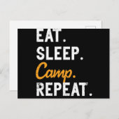 ス食べリープキャンプリピートトラベルキャンパー自然キャンピング ポストカード (正面/裏面)