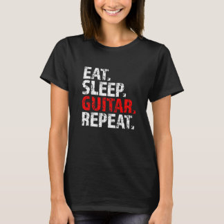 ス食べリープギターリピーターミュージシャン Tシャツ