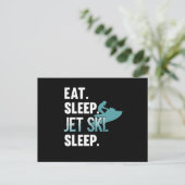 ス食べリープジェットスキースキースキーヤーウォータースポーツ インビテーションポストカード (スタンド正面)