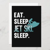 ス食べリープジェットスキースキースキーヤーウォータースポーツ 招待状 (正面/裏面)