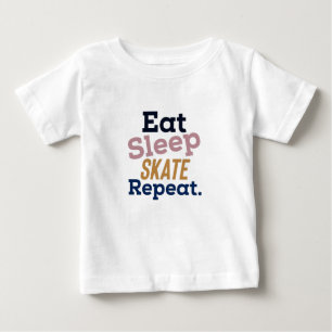 ス食べリープスケート ベビーTシャツ