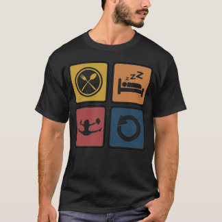 ス食べリープチアリーティング繰り返し Tシャツ