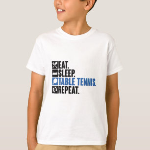 ス食べリープテーブルテニスリピートピンポンスポーツ Tシャツ