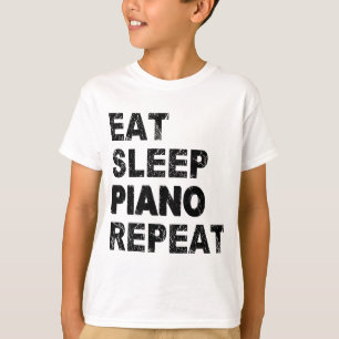 ス食べリープピアノリピート Tシャツ