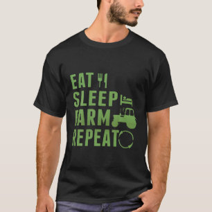 ス食べリープファームリピート農家農業クリおもしろいスム Tシャツ